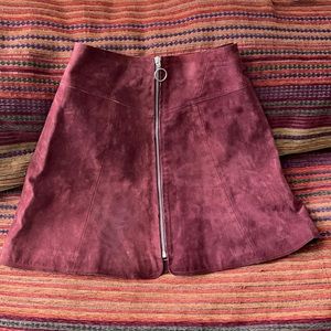 ASOS real leather skirt